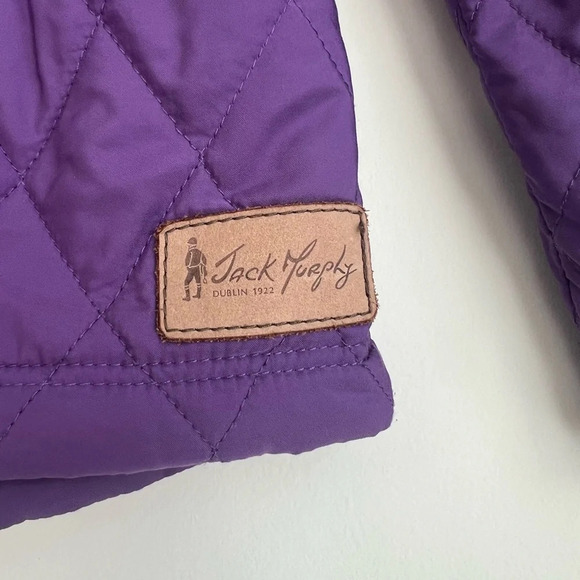 Jack Murphy Quilted 12 Purple Field Coat Country Outdoor Barn Jacket Equestrian - Picture 3 of 16